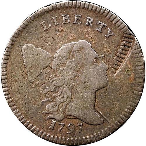 1797 [C-3A] Coins Liberty Cap Half Cent