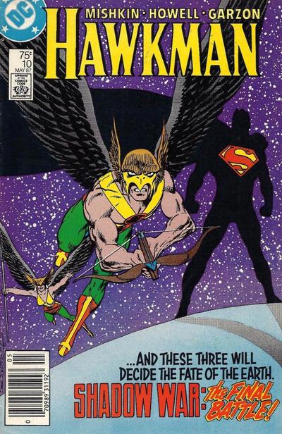 Hawkman [Newsstand] #10 (1987) Comic Books Hawkman