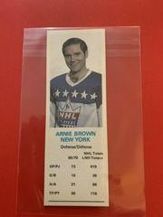 Arnie Brown Hockey Cards 1970 Dad's Cookies Prices