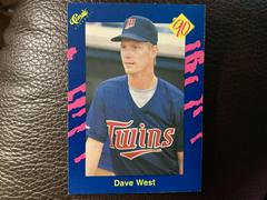 Dave West #68 Baseball Cards 1990 Classic Prices
