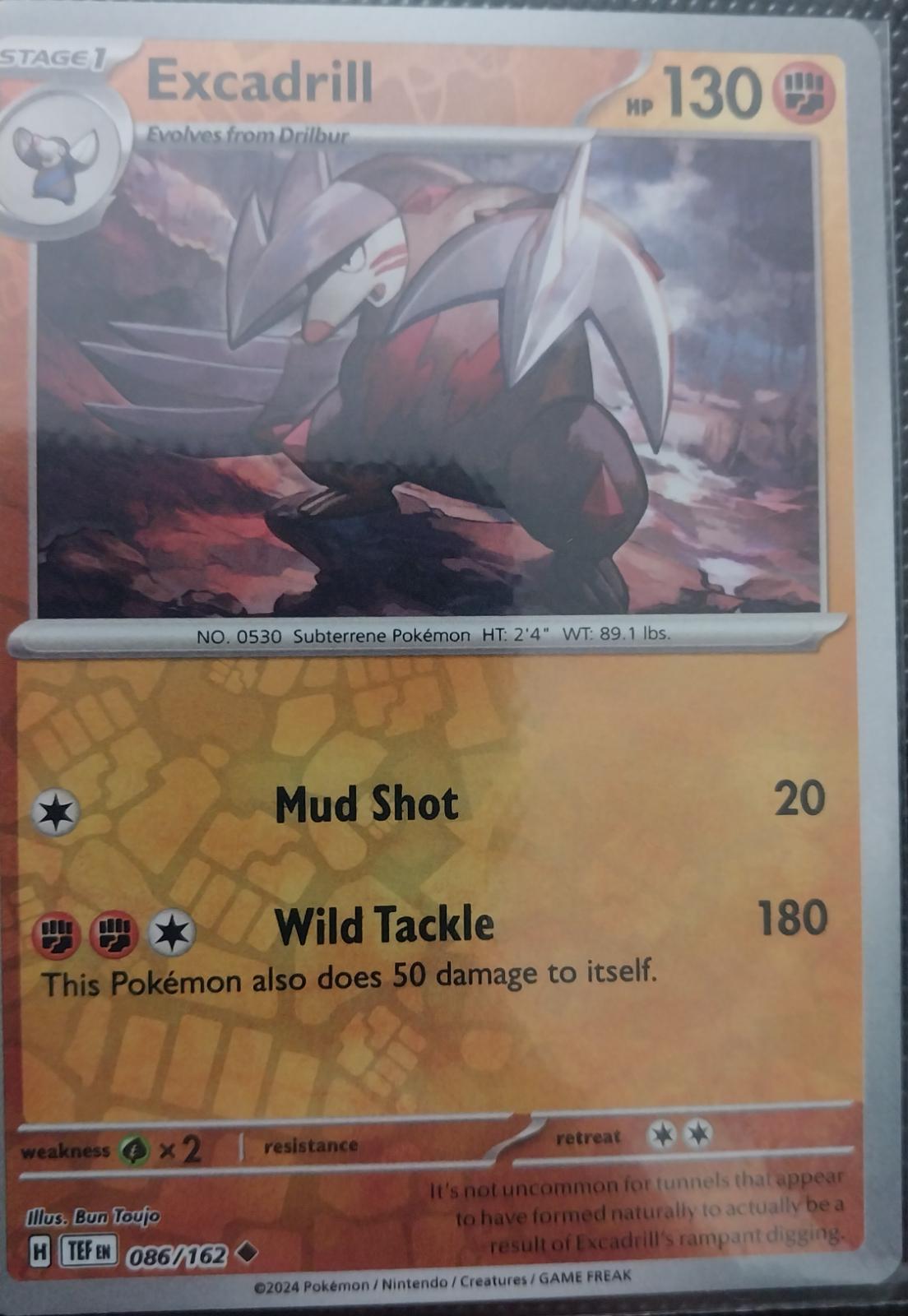 Excadrill [Reverse Holo] #86 Pokemon Temporal Forces