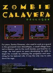 Back Cover | Zombie Calavera Colecovision