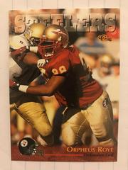 Orpheus Roye #45 Football Cards 1996 Classic NFL Draft Prices