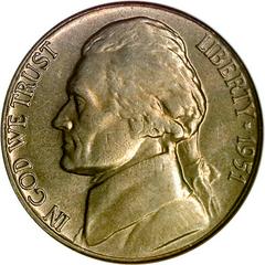 1951 [PROOF] Coins Jefferson Nickel Prices