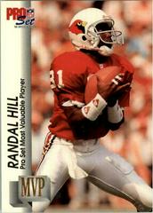 Randal Hill Football Cards 1992 Pro Set Gold MVP's Prices