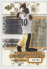 Plaxico Burress [Gold] Football Cards 2003 Upper Deck Finite Prices