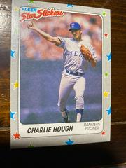 Charlie Hough Baseball Cards 1988 Fleer Star Stickers Prices