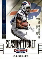 C.J. Spiller #12 Football Cards 2014 Panini Contenders Prices
