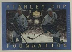 Paul Kariya, Teemu Selanne #S6 Hockey Cards 1996 Upper Deck Ice Stanley Cup Foundation Prices