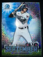 Jordan Lawlar [Mega Box Mojo Refractor] #SOS-1 Baseball Cards 2023 Bowman Sights on September Prices