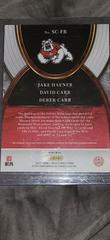 Back | Jake Haener, David Carr, Derek Carr [Silver] Football Cards 2023 Panini Select Draft Picks Company