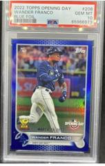 Wander Franco [Blue Foil] Baseball Cards 2022 Topps Opening Day Prices