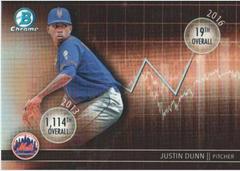 Justin Dunn #DD-JD Baseball Cards 2016 Bowman Draft Dividends Prices