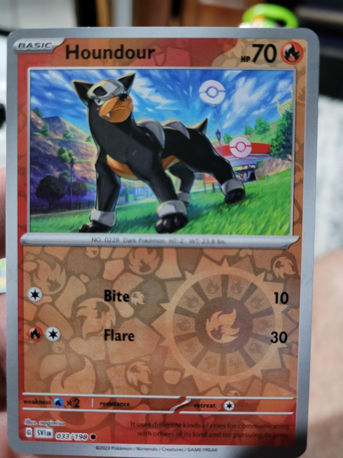 Houndour [Reverse Holo] #33 Pokemon Scarlet & Violet