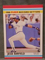 Jesse Barfield #1 Baseball Cards 1988 Fleer Record Setters Prices