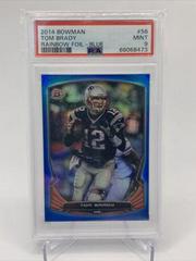Tom Brady [Rainbow Foil Blue] #56 Football Cards 2014 Bowman Prices