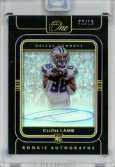 CeeDee Lamb [Autograph Gold] #105 Football Cards 2020 Panini One Prices