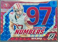 Nick Bosa [Blue] #22 Football Cards 2023 Panini Zenith Behind the Numbers Prices
