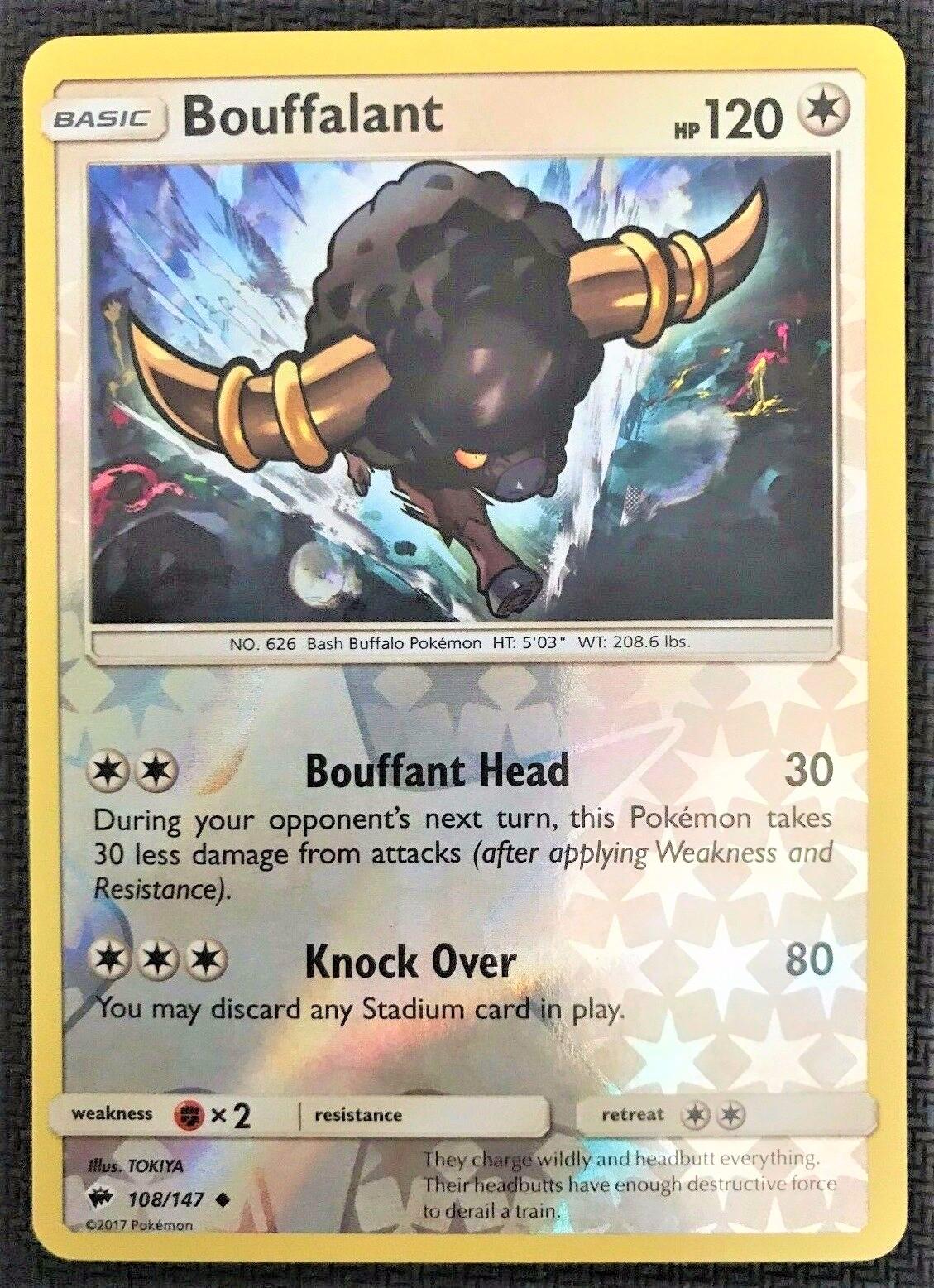 Bouffalant [Reverse Holo] #108 Pokemon Burning Shadows