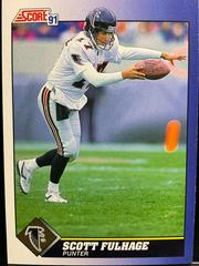 Scott Fulhage #39 Football Cards 1991 Score Prices