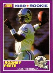 Rodney Peete Football Cards 1989 Panini Score Supplemental Prices