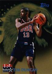 Tim Duncan [Gold] Basketball Cards 2000 Topps Team USA Basketball Prices