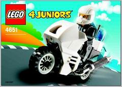Police Motorcycle #4651 LEGO 4 Juniors Prices