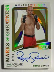 Royce Gracie Ufc Cards 2021 Panini Immaculate UFC Marks of Greatness Autographs Prices