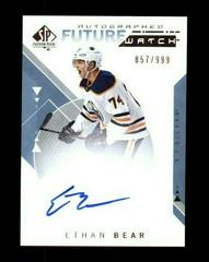 Ethan Bear [Autograph] Hockey Cards 2018 SP Authentic Prices
