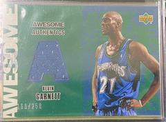 Kevin Garnett Basketball Cards 2002 Upper Deck Authentics Awesome Authentics Jersey Prices