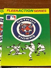 Detroit Tigers Baseball Cards 1990 Fleer Action Series Stickers Prices