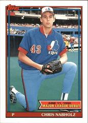 Chris Nabholz Baseball Cards 1991 Topps '90 M.L. Debut Prices