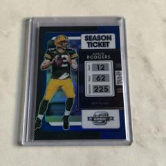 Aaron Rodgers [Blue] #7 Football Cards 2021 Panini Contenders Optic Prices