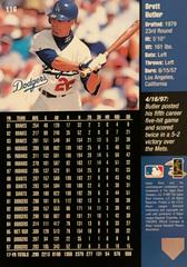 Rear | Brett Butler Baseball Cards 1998 Upper Deck