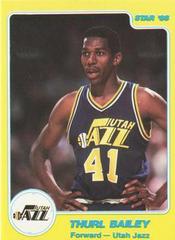 Thurl Bailey #140 Basketball Cards 1986 Star Prices