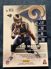 Blue Material | tre mason Football Cards 2014 Panini Contenders Rookie Ticket Swatches