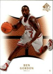 Ben Gordon Basketball Cards 2008 SP Authentic Prices