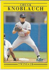 Chuck Knobauch Baseball Cards 1991 Fleer Update Prices