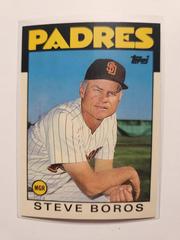 Steve Boros #15T Baseball Cards 1986 Topps Traded Tiffany Prices