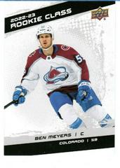 Ben Meyers #RC-2 Hockey Cards 2022 Upper Deck Rookie Class Prices