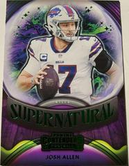 Josh Allen [Emerald] #SN-JAL Football Cards 2021 Panini Contenders Supernatural Prices