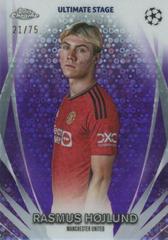 Rasmus Hojlund [Purple] #USC-47 Soccer Cards 2023 Topps UEFA Club Ultimate Stage Prices