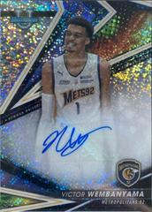 Victor Wembanyama [Speckle] #BOA-VW Basketball Cards 2022 Bowman University Best of Autographs Prices