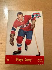 Floyd Curry #40 Hockey Cards 1955 Parkhurst Quaker Oats Prices