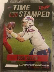 Josh Allen Football Cards 2021 Panini Prestige Time Stamped Prices