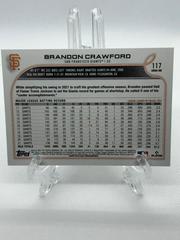 Back Of Card | Brandon Crawford Baseball Cards 2022 Topps