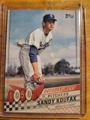 Sandy Koufax #DB-9 Baseball Cards 2020 Topps Decades' Best Prices
