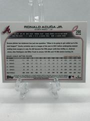 Back Of Card | Ronald Acuna Jr. Baseball Cards 2022 Topps