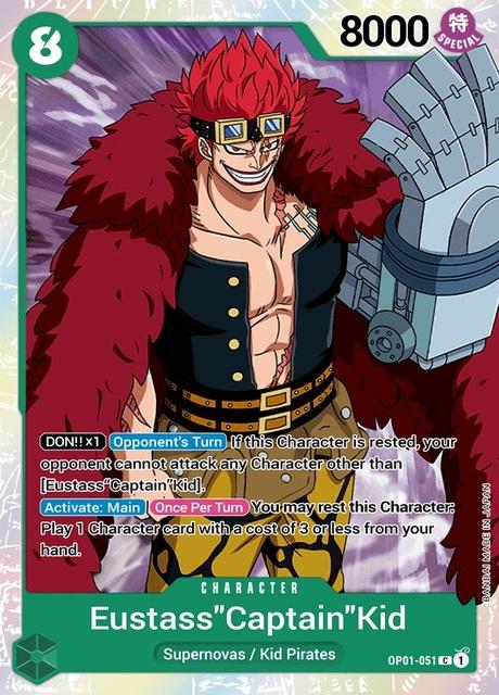 Eustass Captain Kid OP01-051 One Piece Romance Dawn