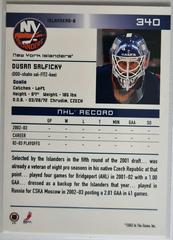 Backside | Dusan Salficky [Action] Hockey Cards 2003 ITG Toronto Star